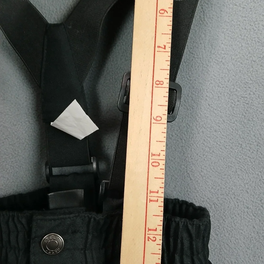 Gerry Snow Bib Unisex Kids 5/6 Black Water Resistance Warmth Removable Suspender